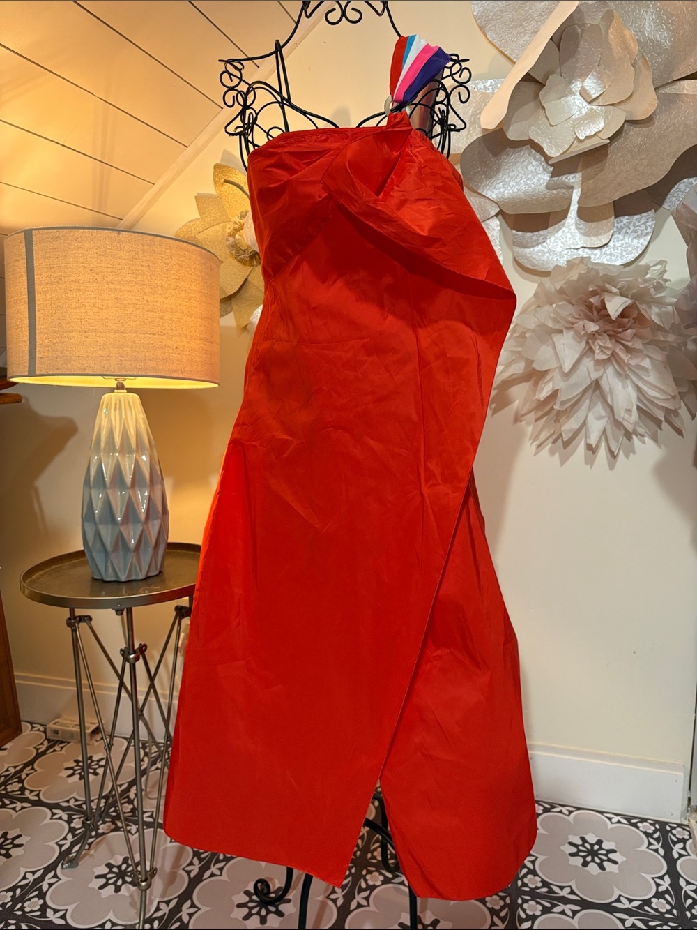 Peter Pilotto Red Tafitta Dress NWT size 6